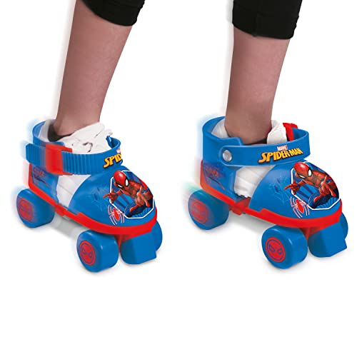Mondo Toys - pattini a rotelle regolabili Spiderman Marvel per bambini - Taglia dal 22 al 29 - set completo di borsa trasparente, gomitiere e ginocchiere - 18390 - immagine 8