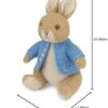 NANQUAN GUND Beatrix Potter Peter Rabbit Knit Plush, Stuffed Animal for Ages 1 And Up, Brown/Blue, 6.5” - immagine 8
