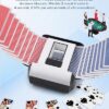 OUFUYU Mischia Carte Automatico, Mescolatore Carte da Gioco Elettrico per 1-2 Mazzi, modalità Auto e Manuale, Ricaricabile, Basso Rumore per Poker, Uno, Blackjack, Skip-Bo, Phase 10, Texas Hold'em - immagine 5