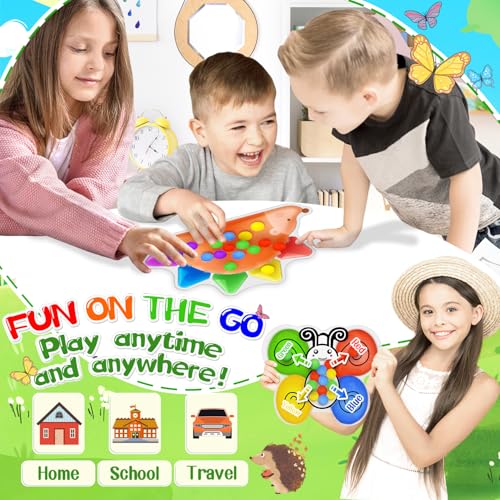 Pipihome Giocattoli per Bambini con Ordinamento dei Colori,Giocattolo per L'Ordinamento dei Colori Riccio Fidget,Gioco di Ordinamento dei Colori per L'Apprendimento Prescolare - immagine 4