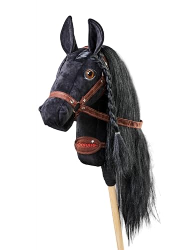 Ponnie Cavallo hobby horse giocattolo per bambini, con occhi dipinti a mano, realizzato in un'officina protetta taglia S - immagine 4