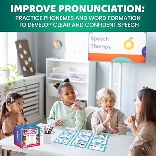 QUOKKA Phonics Flash Cards for Kids Ages 4-8 I 20 Phonic Stages 260 Card Games for Kids Ages 3-5 and 6-8 | Learn to Read Games & Phonics Manipulatives for Phonemic Awareness I Alphabet,CVC,Blends,etc - immagine 7