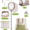 ROBUD Kit di ricerca per bambini, kit da viaggio di scoperta con acchiappamoinsetti, ingrandimento degli insetti, rete a farfalla, borsa per il trasporto, giocattoli, regali per ragazzi e ragazze dai - immagine 6
