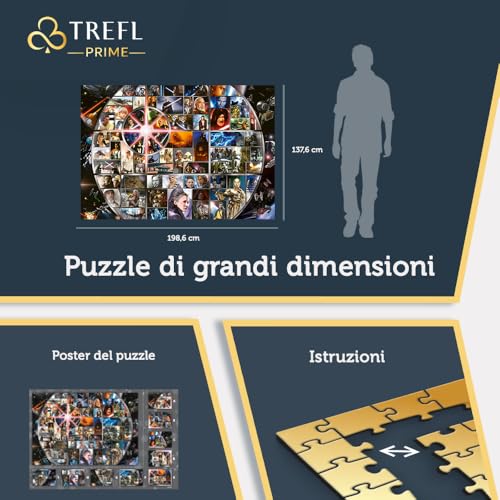 TREFL Prime UFT: Star Wars, Universe Epic Collection-13500 Pezzi, Puzzle Grande, Cartone con Spessore Maggiorato, BIO, EKO, Divertimento per Adulti e Bambini dai 12 anni, Multicolore, 81036 - immagine 5