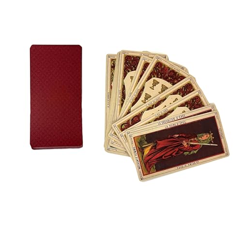 Vieux Monde Express Grand Etteilla Tarot Deck Trois & Guide | Oversize, Tarocchi Egitto | pubblicato nel 1800, B.P. Grimaud, Divinazione vintage, Facsimile - immagine 4