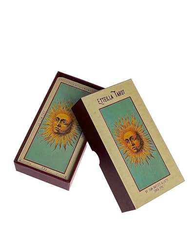 Vieux Monde Express Grand Etteilla Tarot Deck Trois & Guide | Oversize, Tarocchi Egitto | pubblicato nel 1800, B.P. Grimaud, Divinazione vintage, Facsimile