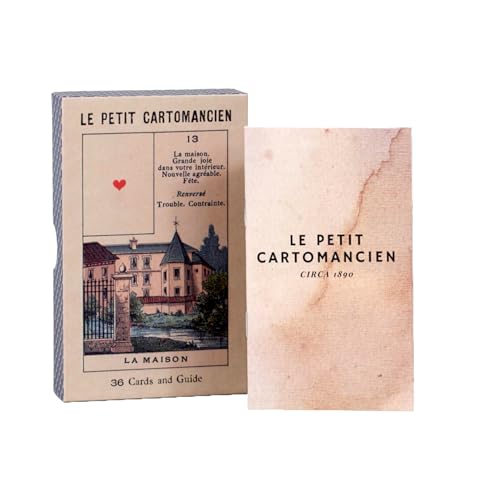 Vieux Monde Express Le Petit Cartomancien | Vintage Oracle Deck | French Deck Pubblicato per la prima volta nel 1875 a Parigi | Lenormand Facsimile - immagine 4