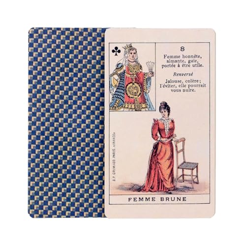 Vieux Monde Express Le Petit Cartomancien | Vintage Oracle Deck | French Deck Pubblicato per la prima volta nel 1875 a Parigi | Lenormand Facsimile - immagine 5