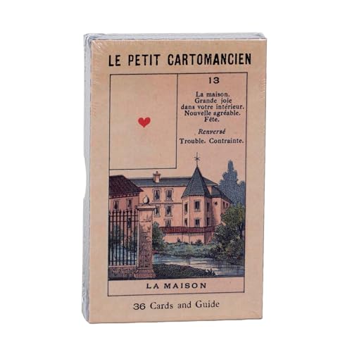 Vieux Monde Express Le Petit Cartomancien | Vintage Oracle Deck | French Deck Pubblicato per la prima volta nel 1875 a Parigi | Lenormand Facsimile