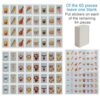 WPPQWP 65 blocchi di gioco Mahjong 30mm (plastica ABS), seaside escape gioco, Mahjong per bambini, gioco di partito, seaside escape gioco da tavolo, zen game (viene fornito con 64 adesivi carino) - immagine 4