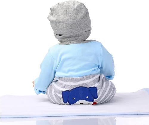 ZIYIUI Bambole Reborn 22 Pollici 50 Cm Realistico Bambole Bambino Neonatale Simulazione Morbido Silicone Vinile Reborn Toddler Babies Bebe Reborn Maschio Reborn Baby Dolls Regalo - immagine 9