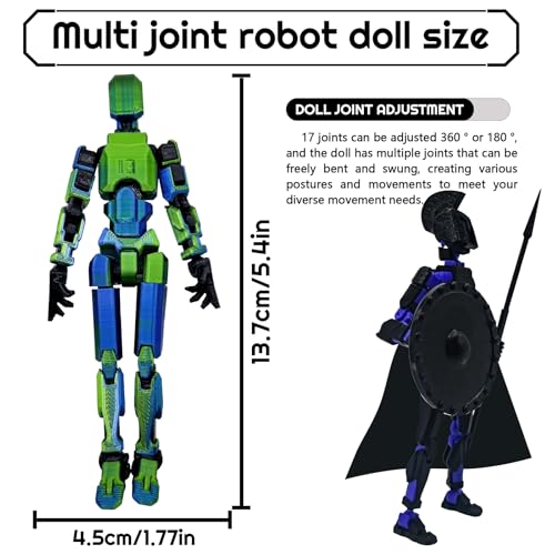 Zkgiftsdz (montaggio completato) Set di figure d'azione T13, figure d'azione stampate in 3D, figura d'azione Dummy 13, per decorazioni da tavolo per collezionisti - immagine 3
