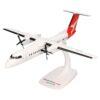herpa Snap-Fit modellino aereo QantasLink DHC-8-300 – VHTQZ “Bundaberg, miniatura in scala 1:100, pezzo da collezione, modello con supporto, plastica