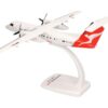 herpa Snap-Fit modellino aereo QantasLink DHC-8-300 – VHTQZ “Bundaberg, miniatura in scala 1:100, pezzo da collezione, modello con supporto, plastica - immagine 5