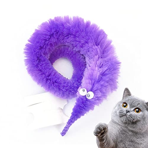 20 accessori per vermi intrecciati, bruchi intrecciati invisibili, accessori in peluche intrecciati su corda per la festa del martedì grasso, la festa del carnevale, i bambini e i gatti (10 colori) - immagine 4