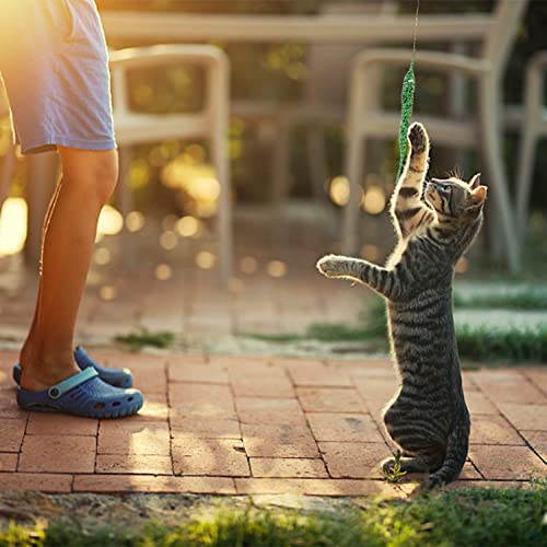 20 accessori per vermi intrecciati, bruchi intrecciati invisibili, accessori in peluche intrecciati su corda per la festa del martedì grasso, la festa del carnevale, i bambini e i gatti (10 colori) - immagine 7