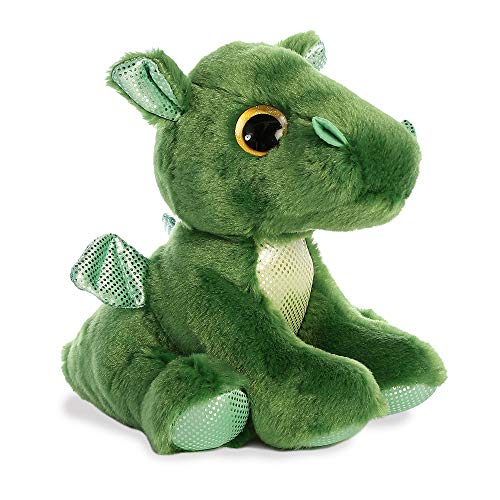 Aurora World Drago Aurora, 61032, Sparkle Tales, Rumble Dragon, 18cm, Soft Toy, Green, Colore