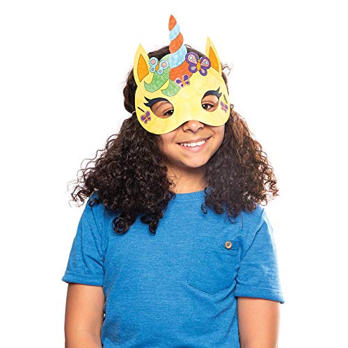 Baker Ross Maschere da Colorare Unicorno (Pacchetto di 8) - Attività Creative per Bambini - immagine 3