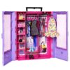 Barbie- Armadio dei Sogni Playset con bambola bionda, largo più di 60cm, 30+outfit e accessori, Giocattolo per Bambini 3+Anni,HGX57 - immagine 9