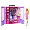 Barbie- Armadio dei Sogni Playset con bambola bionda, largo più di 60cm, 30+outfit e accessori, Giocattolo per Bambini 3+Anni,HGX57 - immagine 8