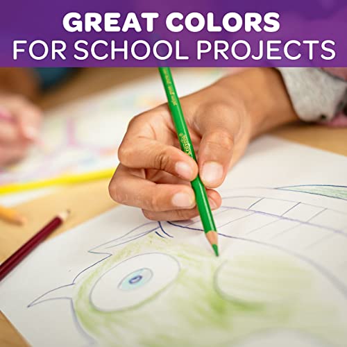 CRAYOLA - Set di matite Colorate di Legno FSC - Scatola da 12 pastelli Colorati - 12 Colori - Ideale per la Scuola e Asilo, per attività Creative e lavoretti - Bambini dai 3 Anni - immagine 6