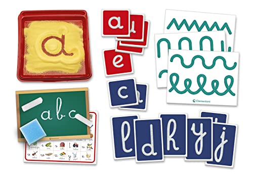 Clementoni - 16372 - Sapientino Montessori - Scrivo sulla Sabbia - Gioco Montessori 3 Anni, Gioco educativo per Imparare a Scrivere, Sviluppo linguaggio - Made in Italy, Multicolore - immagine 5