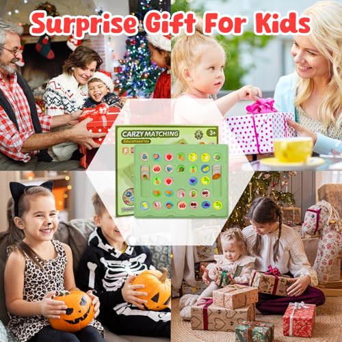 Cuackamily Memory Game, Giocattolo Educativo Multicolore Thème des Animali & Frutta per i Più Piccoli, Gioco da Tavolo da Gioco, Family Gioco di Memoria Regalo di Compleanno per Bambini 3 4 5 6+ Anni - immagine 8