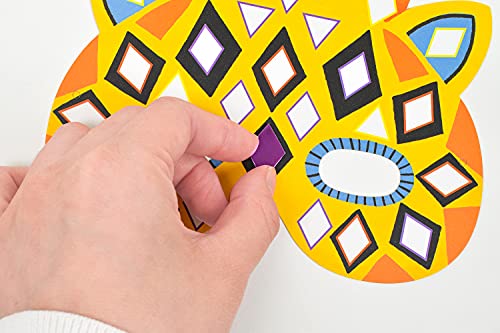 DJECO- Máscaras para Animales de la Selva Maschere per Decorare Animali della Giungla (37900), Multicolore, 1 - immagine 5