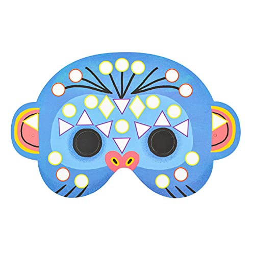 DJECO- Máscaras para Animales de la Selva Maschere per Decorare Animali della Giungla (37900), Multicolore, 1 - immagine 6