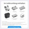 DJI Mini 4K Fly More Combo, Drohne mit UHD Kamera 4K für Anfänger, Unter 249 g, 3-Achsen Gimbal Stabilisierung, 10km Videoübertragung, Autom Rückkehr, 3 Akkus für 93 min Flugzeit - immagine 3