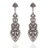 DRESHOW 1920s Accessori Flapper Anni 20s Gatsby Costume Set Orecchini Collana Fascia Guanti Estensibile Set Flapper per Festa Ballo - immagine 4
