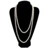 DRESHOW 1920s Accessori Flapper Anni 20s Gatsby Costume Set Orecchini Collana Fascia Guanti Estensibile Set Flapper per Festa Ballo - immagine 5
