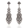 DRESHOW 1920s Accessori Flapper Anni 20s Gatsby Costume Set Orecchini Collana Fascia Guanti Estensibile Set Flapper per Festa Ballo - immagine 8