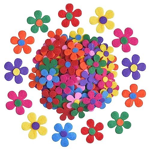 Feltro in Fogli,Fiori in Feltro,Tessuto Artigianale Fiori,Fiore di Feltro in Tessuto,Feltri Fiori Abbellimenti,Fiori di Feltro per Decorazioni,attività Creative con Il Feltro per Bambini,100pcs - immagine 4