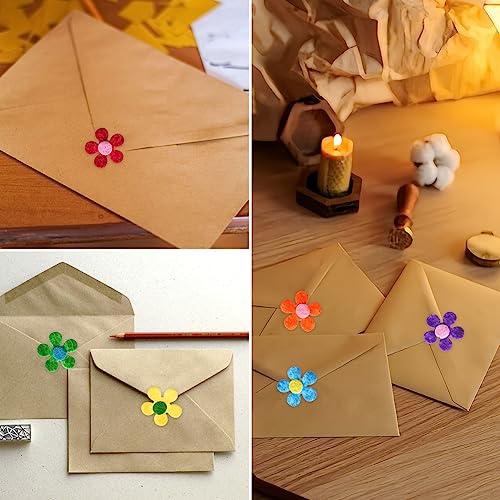 Feltro in Fogli,Fiori in Feltro,Tessuto Artigianale Fiori,Fiore di Feltro in Tessuto,Feltri Fiori Abbellimenti,Fiori di Feltro per Decorazioni,attività Creative con Il Feltro per Bambini,100pcs - immagine 5