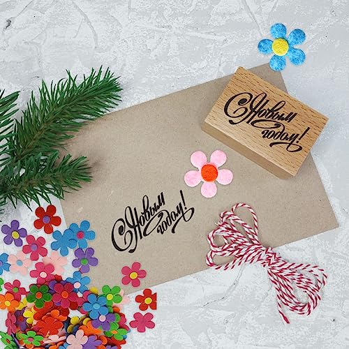 Feltro in Fogli,Fiori in Feltro,Tessuto Artigianale Fiori,Fiore di Feltro in Tessuto,Feltri Fiori Abbellimenti,Fiori di Feltro per Decorazioni,attività Creative con Il Feltro per Bambini,100pcs - immagine 6