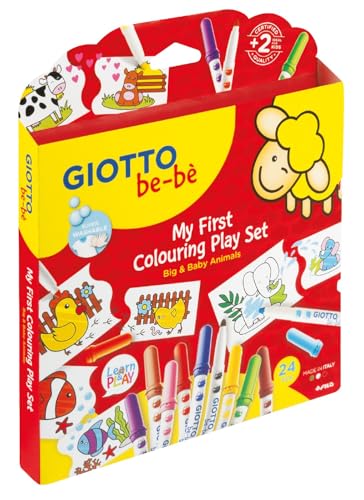GIOTTO be-bè- Giotto Bebè My First Colouring Play Set, Colori Assortiti, F470900 - immagine 3