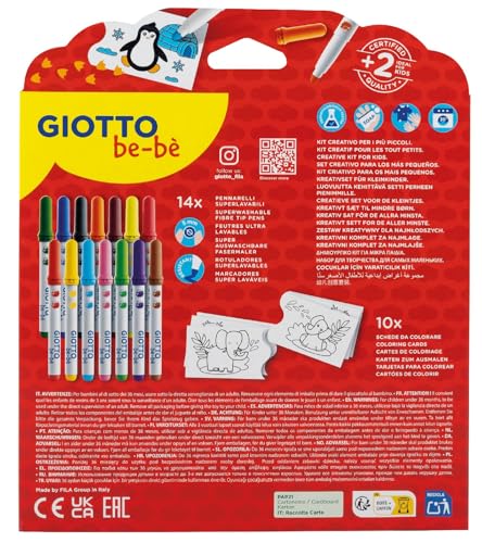 GIOTTO be-bè- Giotto Bebè My First Colouring Play Set, Colori Assortiti, F470900 - immagine 4