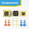 Giiker Tic Tac Toe Bolt Game, console di gioco portatile 3 in 1 originale, giochi da viaggio portatili per viaggi in auto, giochi da tavolo per bambini e adulti - immagine 8