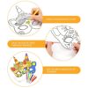 Hifot Maschera Unicorno Bianca Maschere Bambini per Animali da Colorare DIY Artigianato 9 Pezzi Maschere per Carnevale Festa Compleanno Bambini Accessori per Feste - immagine 3