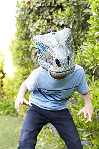 Jurassic World FMB74 Maschera Mordi e Ruggisci Velociraptor, Multicolore - immagine 4