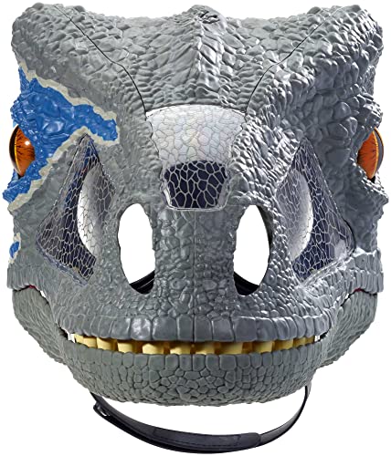 Jurassic World FMB74 Maschera Mordi e Ruggisci Velociraptor, Multicolore - immagine 6