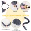 Kinsinder Costume Gatto Bambina, Gatto Cosplay Costume, Peluche Artiglio Guanti Gatto Gattino Orecchie Coda Collare Zampe Carino Adorabile Costume per il Set per Bambini e Adulti (Grigio) - immagine 5