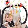 Kulveanju Spirale Passeggino Neonato Giochi 0-3 Mesi, Neonato Accessori Utili, Sonaglio Giochi Passeggino con Musicali, Regali per Neonati per Bambini da 6 a 12 Mesi, Peluche Cervo - immagine 5