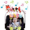 Kulveanju Spirale Passeggino Neonato Giochi 0-3 Mesi, Neonato Accessori Utili, Sonaglio Giochi Passeggino con Musicali, Regali per Neonati per Bambini da 6 a 12 Mesi, Peluche Cervo - immagine 9