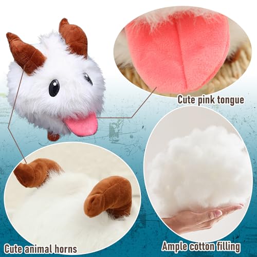 Peluche Poro, Peluche Poro LOL League, Poro Plush Toy, Poro Doll, Poro Stuffed Toy, Poro Plush Toy, Poro Plushies Toy, Poro Plush, Poro Peluche, Poro Peluche Figura - Gamer/Collezione/Regalo - immagine 4