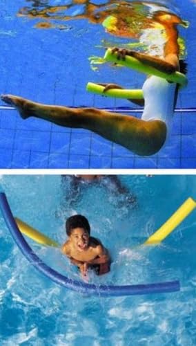 SET 2 PEZZI Tubo Tubolo Bastone Cavo Noodle Galleggiante 160 Cm (Vendita 2 PezzI) Mare Piscina Nuoto Fitness in Schiuma Polietilene Espanso Sport Acquatici Colori Assortiti - immagine 9