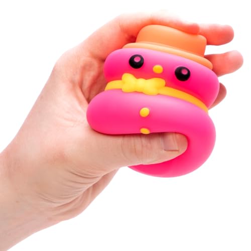 Schylling NeeDoh Squishmas Groovy Glowman, giocattolo natalizio antistress simile alla neve, in colori assortiti, dai 3 anni agli adulti (confezione da 1) - immagine 7