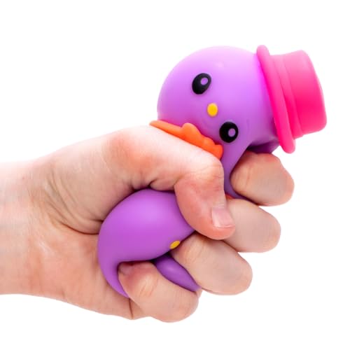 Schylling NeeDoh Squishmas Groovy Glowman, giocattolo natalizio antistress simile alla neve, in colori assortiti, dai 3 anni agli adulti (confezione da 1) - immagine 8