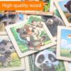 TNSLAND 8 Pezzi Puzzle Bambini 2 3 4 5 Anni Puzzle per Bambini Puzzle Della Fauna Selvatica con 6 Puzzle Giocattolo in Legno Ogni Puzzle Puzzle per Bambini E Bambine Sviluppo del Cervello - immagine 4